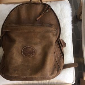 Roots genuine leather backpack
